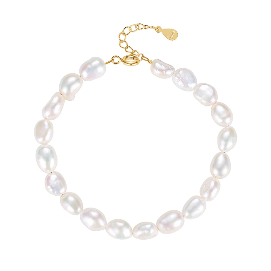 Isabelle Pearls Gold Bracelet