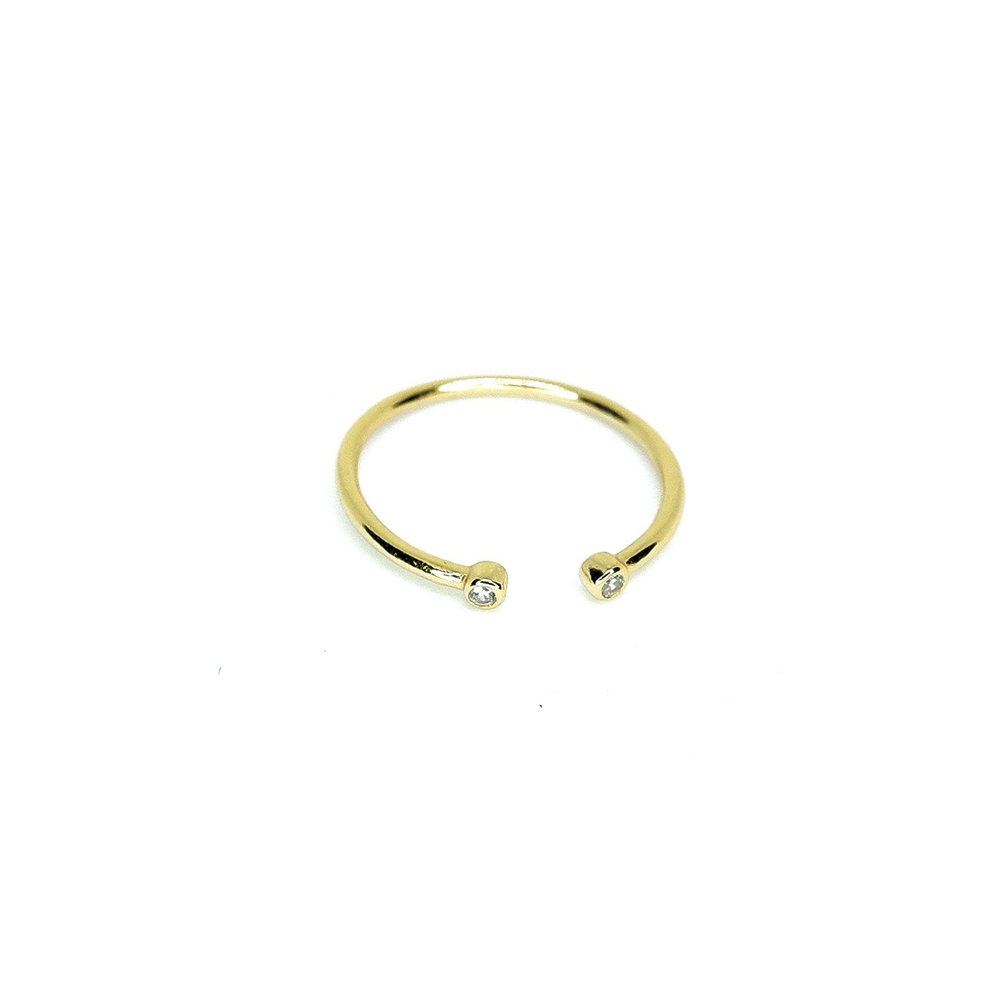 Doble diamond Midi Ring