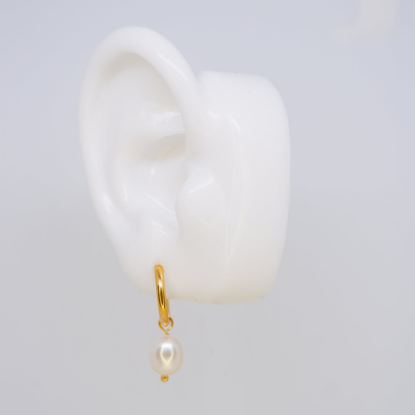 Sophia Pearl Huggie Earrings